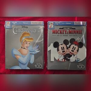 Disney Cinderella And Mickey & Minnie Blu-ray + DVD Sets.  New. Sealed